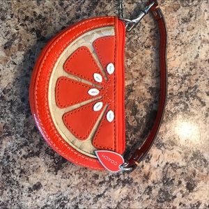 Coach key chain coin purse